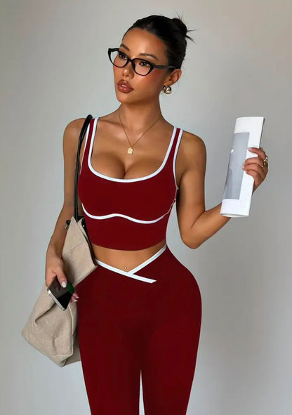 Conjunto deportivo sin mangas
