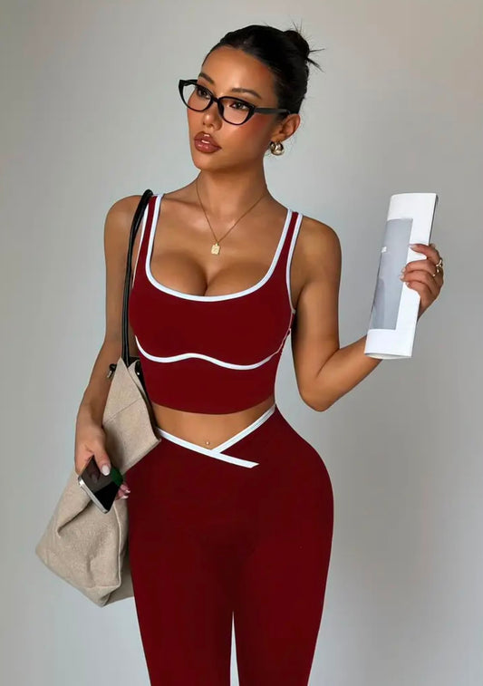 Conjunto deportivo sin mangas
